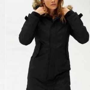 Aritzia TNA Aspen mid length Parka Black